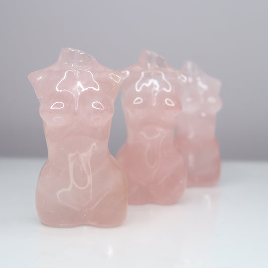 Rose Quartz Bodies 4” w/ Stars