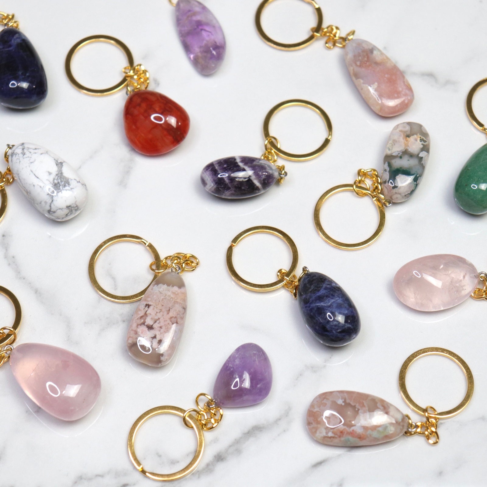 Crystal Keychains- Crescents & Crystals