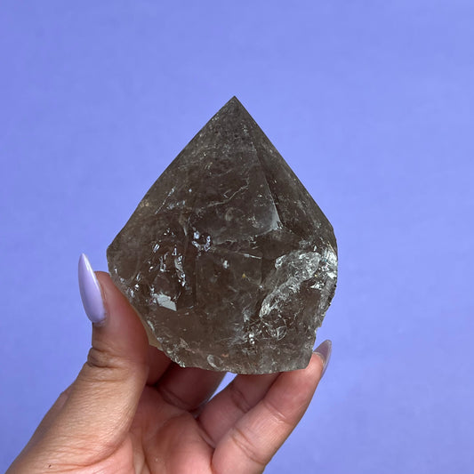 Smoky Quartz Top Polished Point - Crescents & Crystals