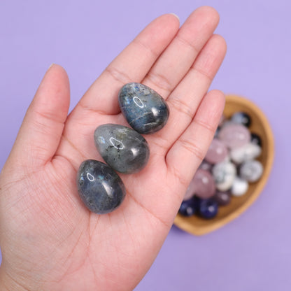 Labradorite Eggs - Crescents & Crystals