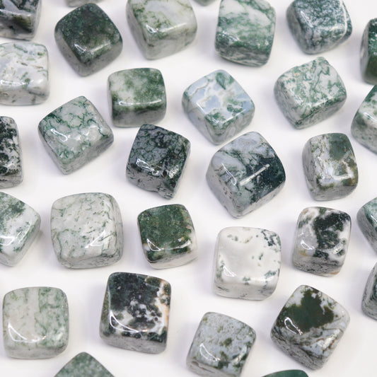 Moss Agate Cubes | Tree Agate