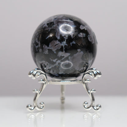 Indigo Gabbro Sphere - Crescents & Crystals