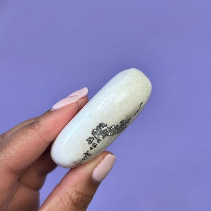 Scolecite Palm Stone [2]