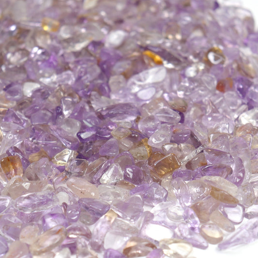 Amethyst & Citrine Chips- Crescents & Crystals