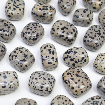 Dalmation Jasper Tumbles- Crescents & Crystals