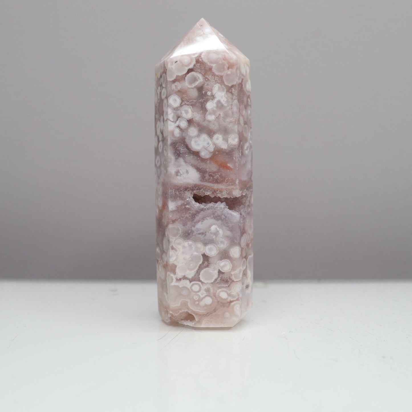 Flower Agate X Pink Amethyst Tower [9]