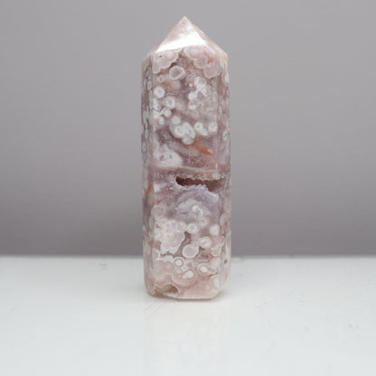 Flower Agate X Pink Amethyst Tower [9]