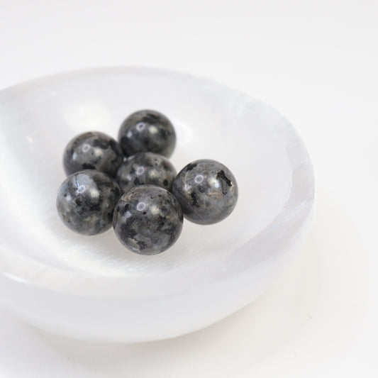 Mini Larvakite Spheres [20mm]