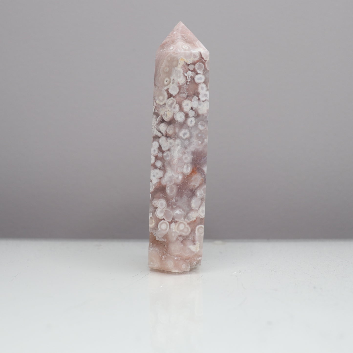 Flower Agate X Pink Amethyst Tower [9]