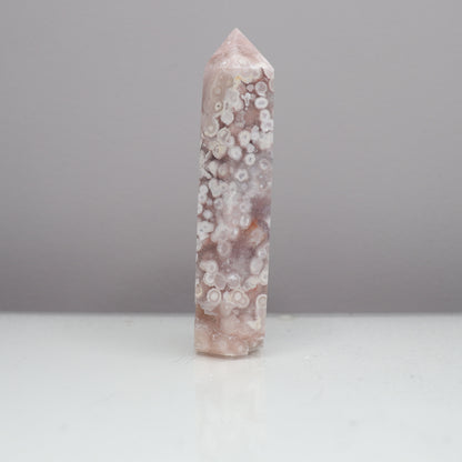 Flower Agate X Pink Amethyst Tower [9]