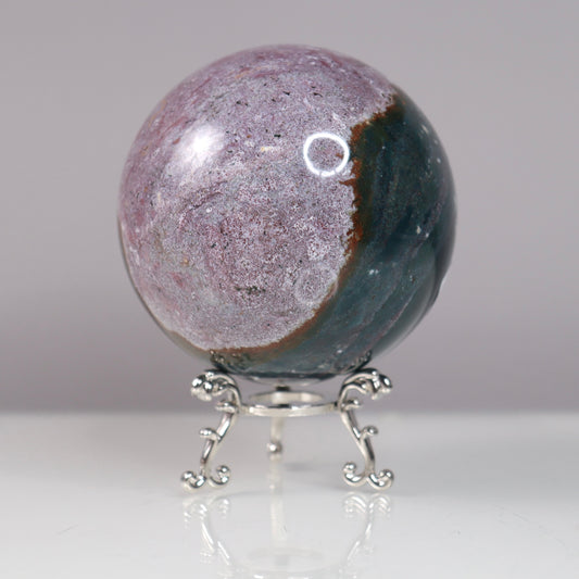 Ocean Jasper Sphere  - Crescents & Crystals