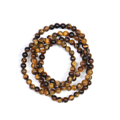 Tiger Eye Bracelet - Crescents & Crystals