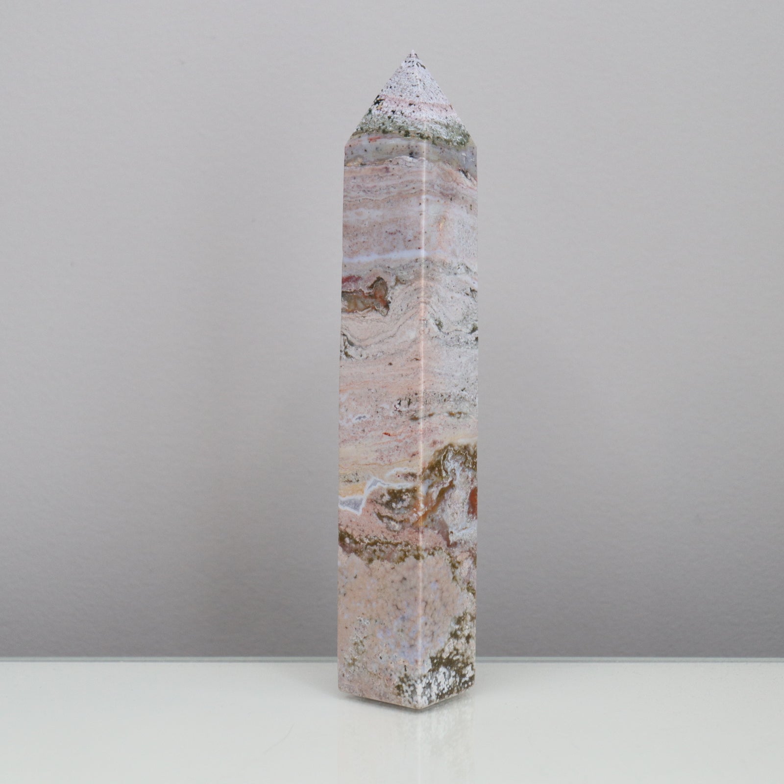 Ocean Jasper Tower  - Crescents & Crystals