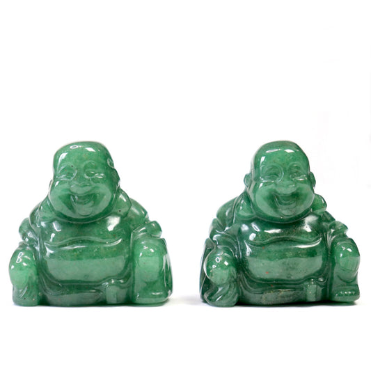  Green Aventurine Buddha- Crescents & Crystals