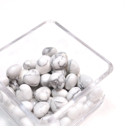 Howlite Mini Hearts | Set of 3