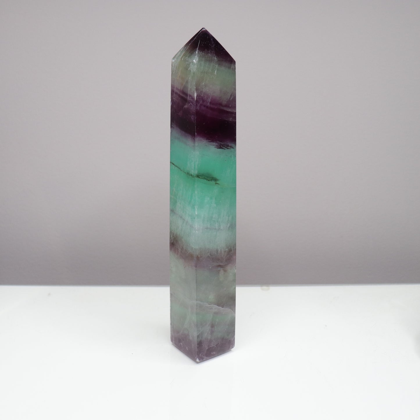 Watermelon Fluorite Tower [1]