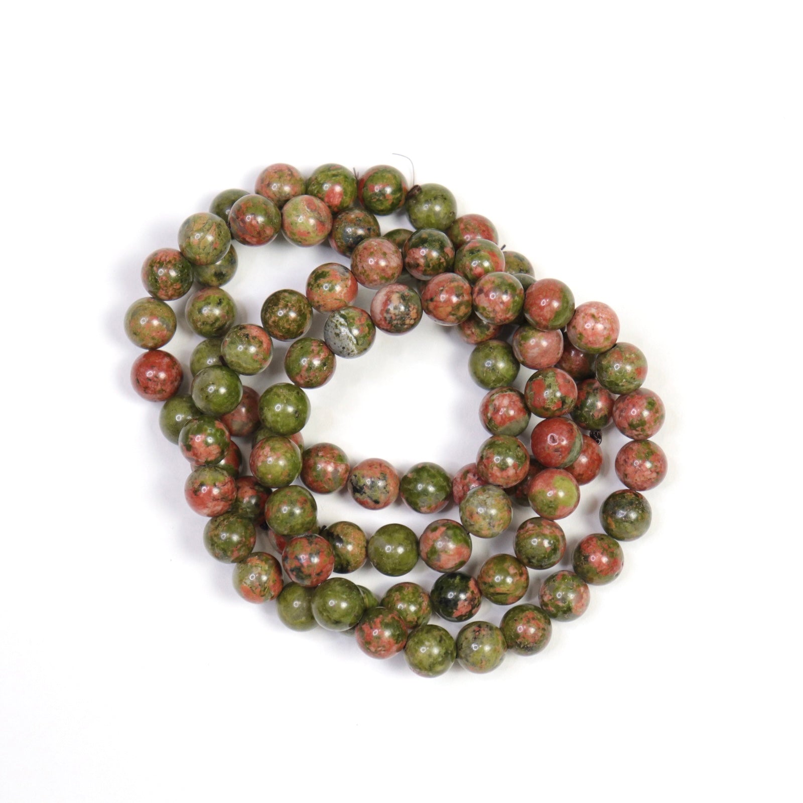 Unakite Bracelets - Crescents & Crystals