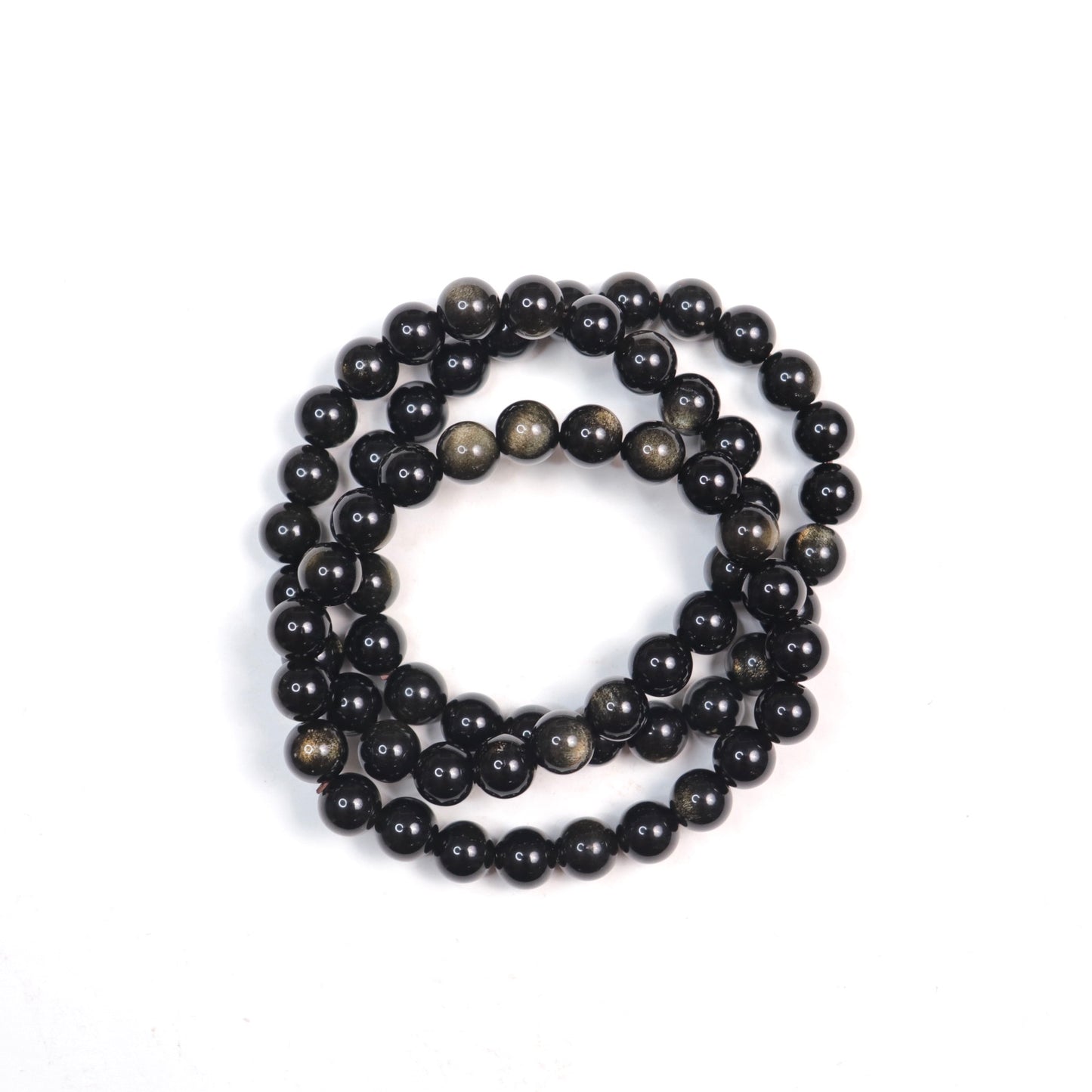 Golden Sheen Obsidian Bracelet | 8mm