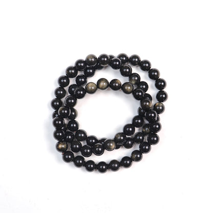 Golden Sheen Obsidian Bracelet | 8mm