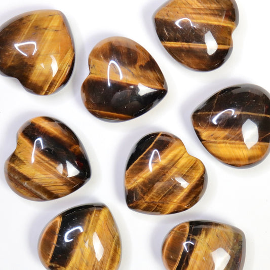 Tiger Eye Heart - Crescents & Crystals