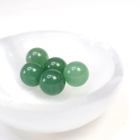 Green Aventurine Spheres - Crescents & Crystals