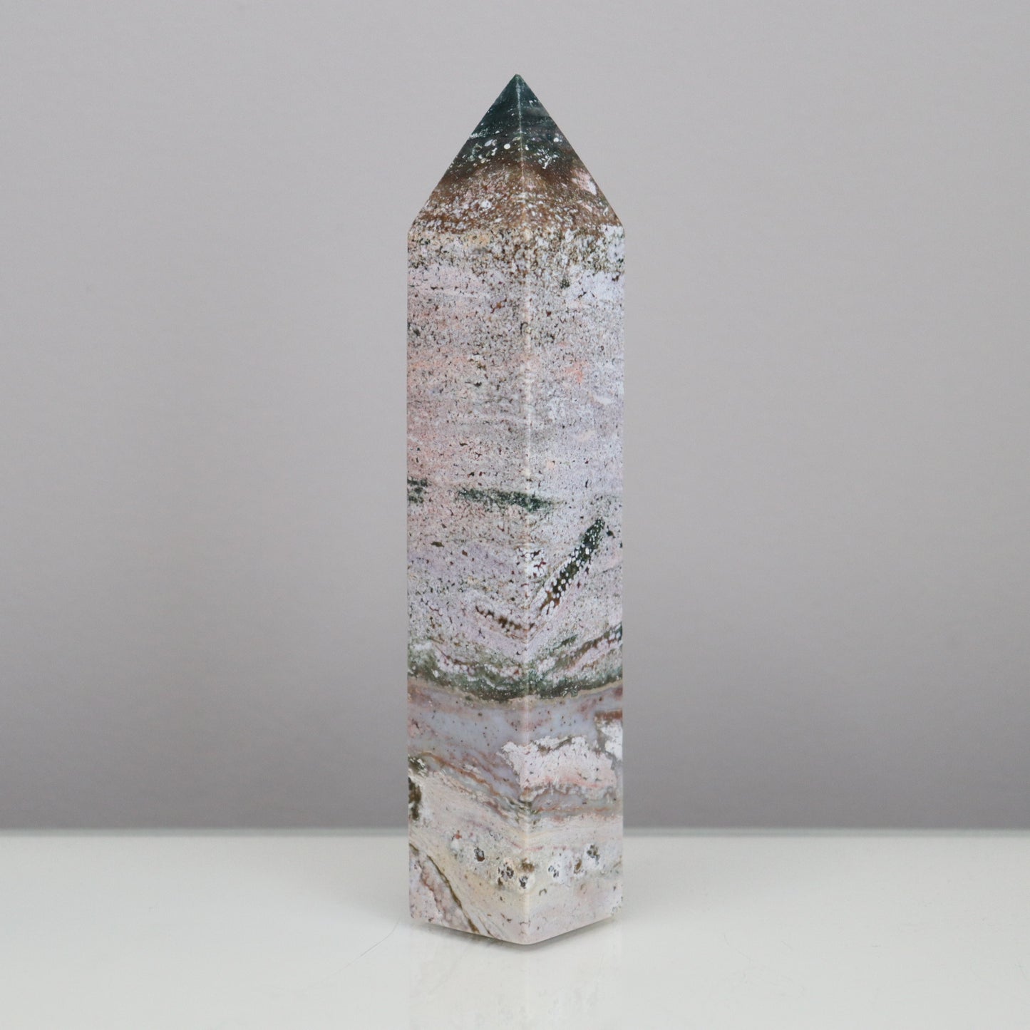 Ocean Jasper Tower  - Crescents & Crystals