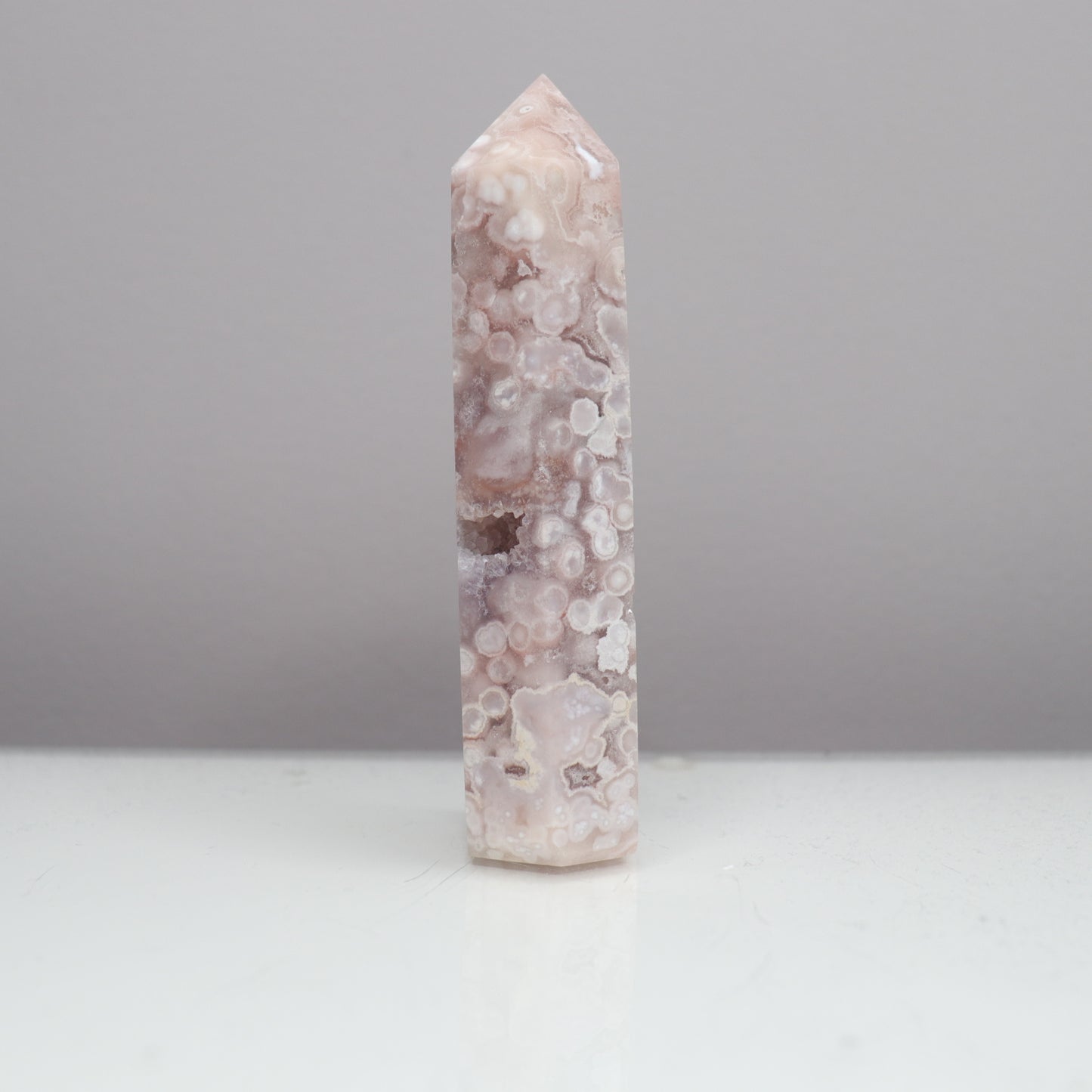 Flower Agate X Pink Amethyst Tower [9]